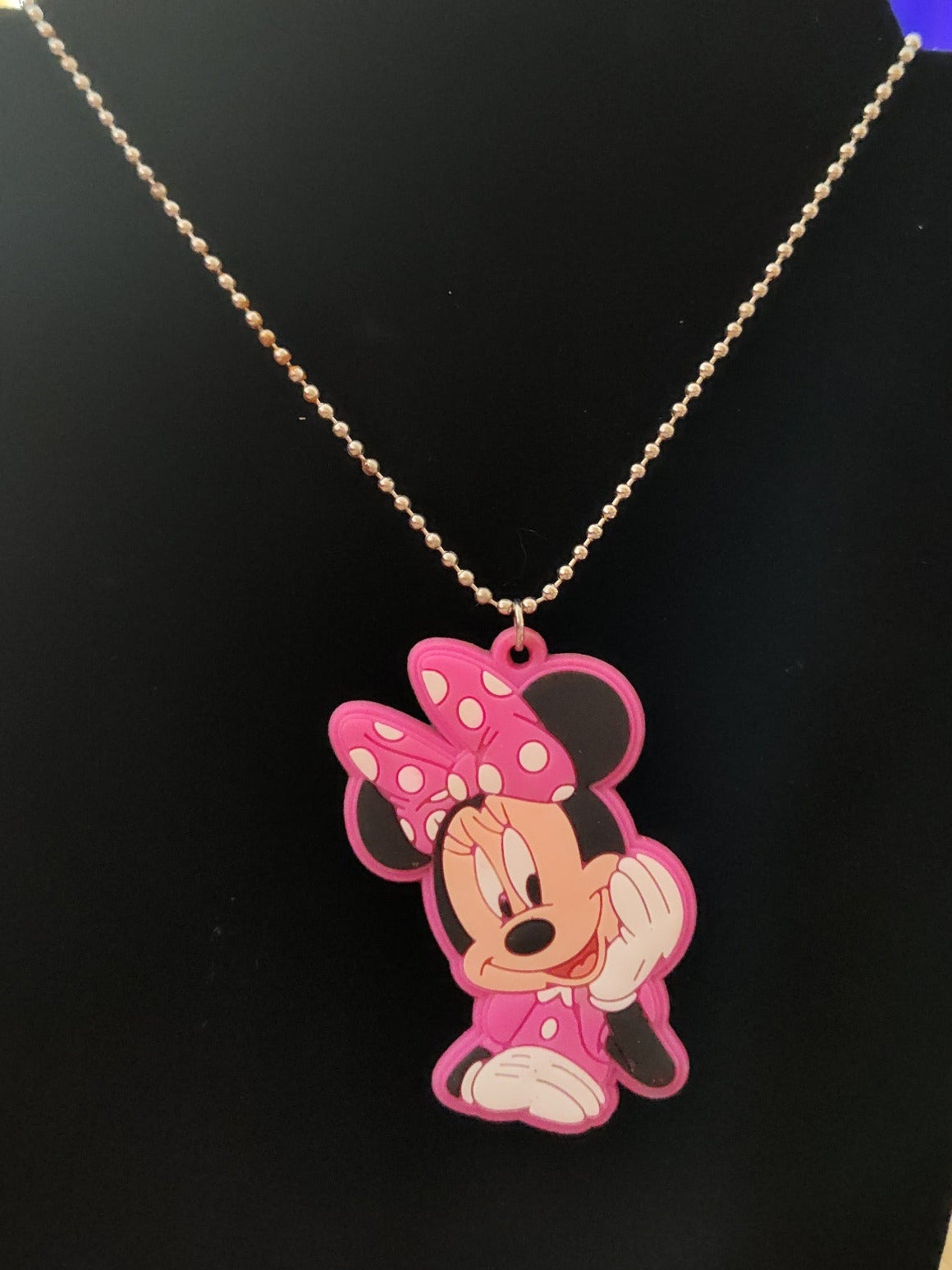 Pink Minnie Mouse Necklace