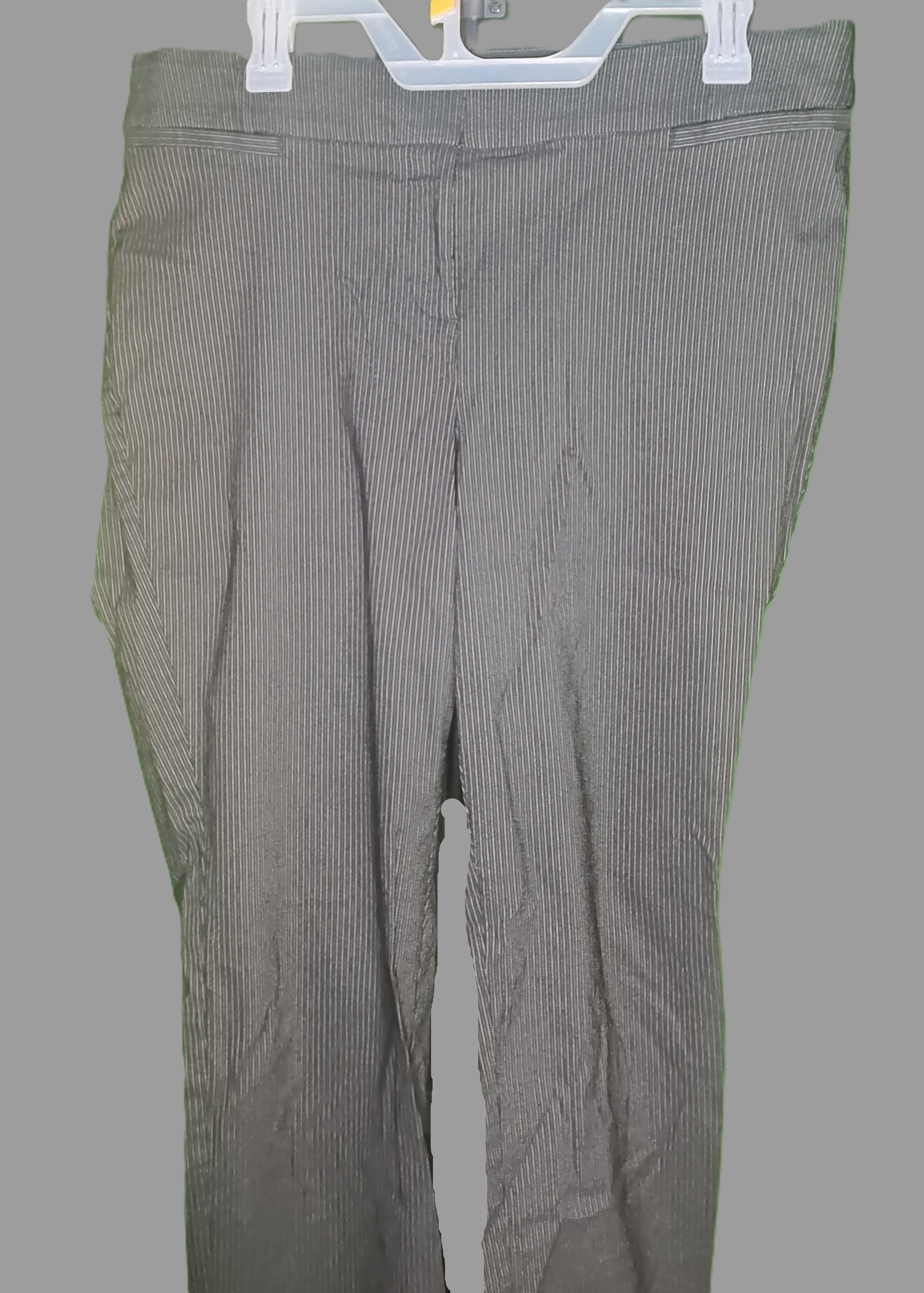 New York & Company Stretch Navy Blue Pin Stripe Pants - size 10