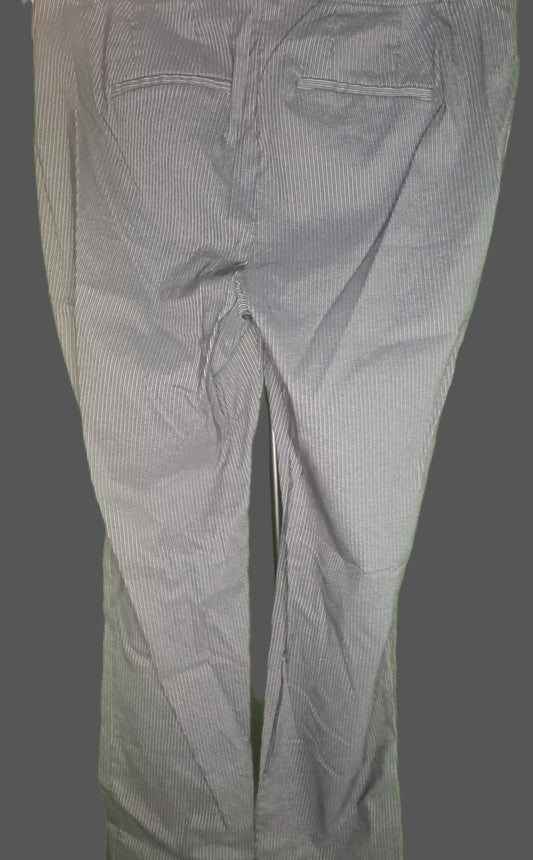 New York & Company Stretch Navy Blue Pin Stripe Pants - size 10