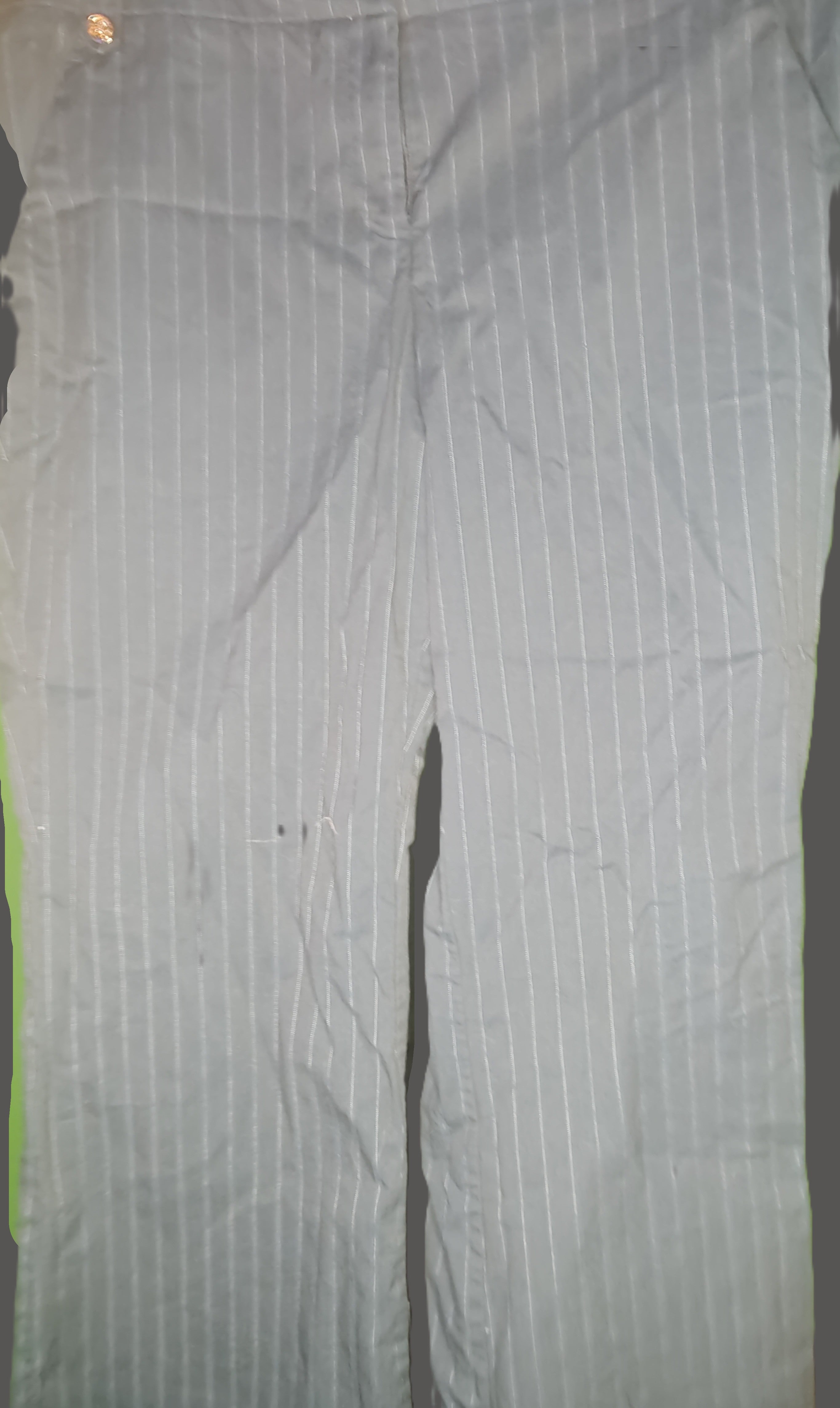 New York & Company Stretch Navy Blue Pin Stripe Pants - size 10