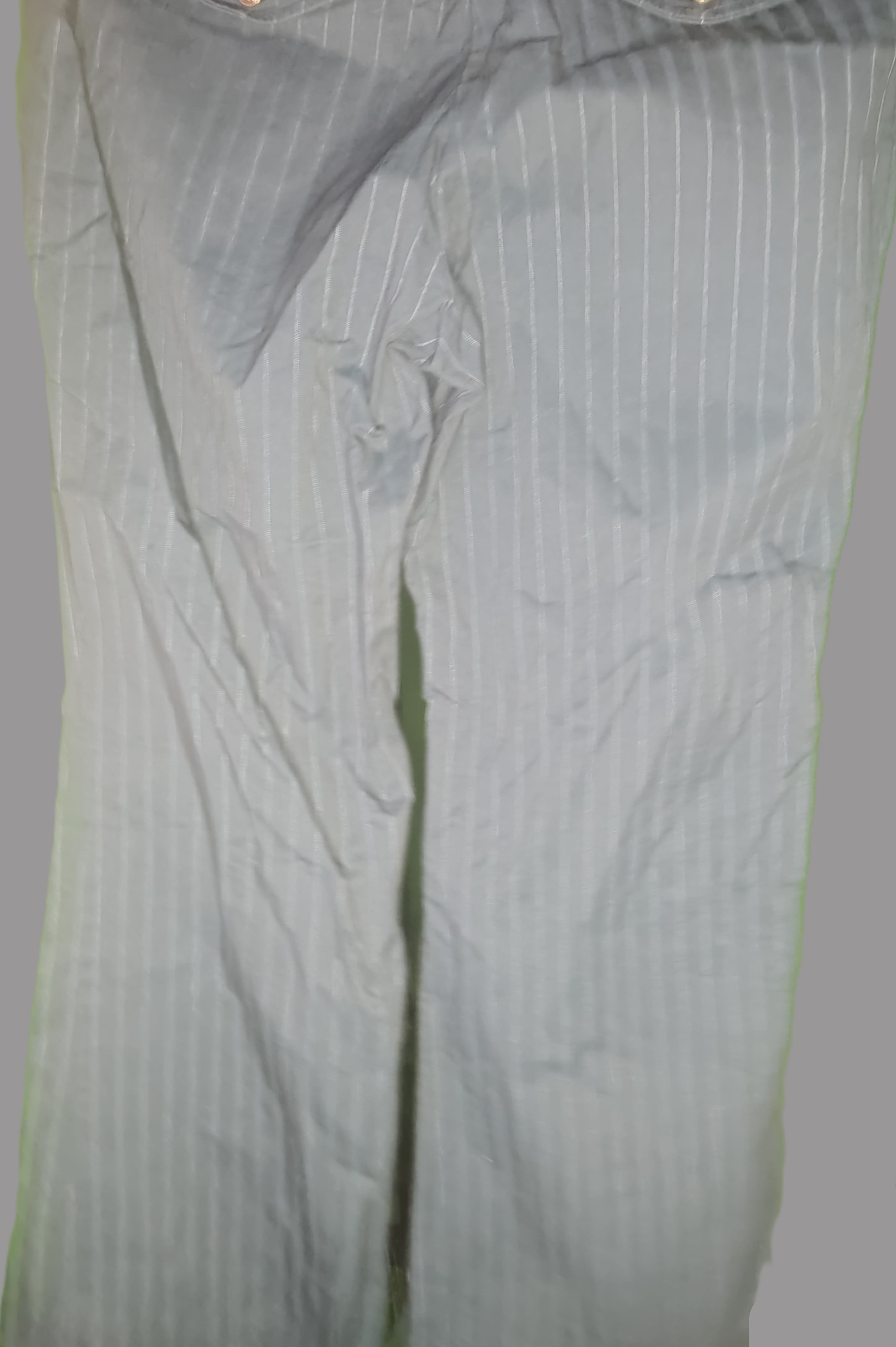 New York & Company Stretch Navy Blue Pin Stripe Pants - size 10