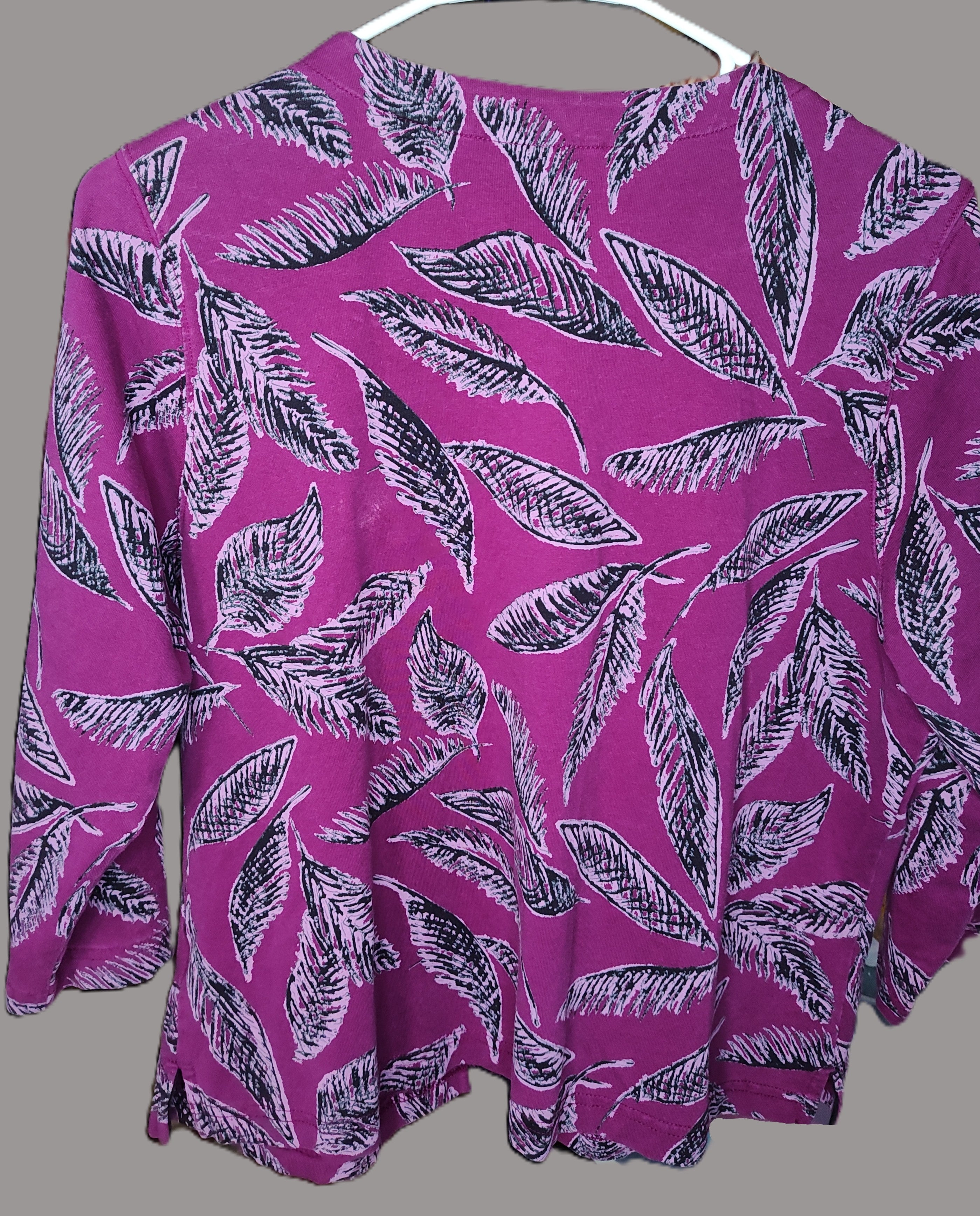 Studio Works Sport Petite Magenta Snap Button Jacket - size PL