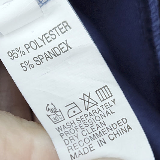 Navy Split Neck Flared Skater Dress - size XL