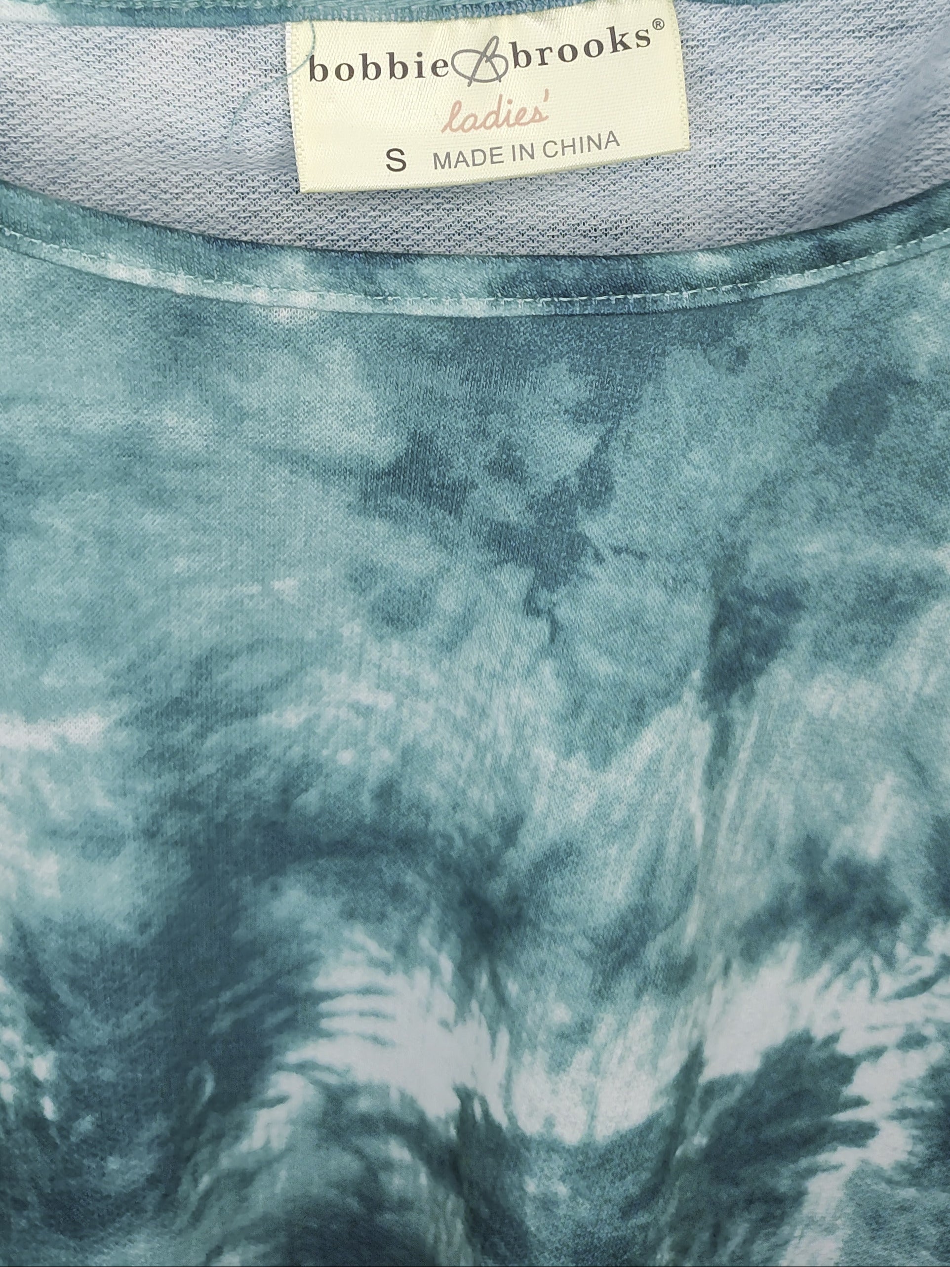 Bobbie Brooks Teal Tie Front Long Sleeves Shirt - size S