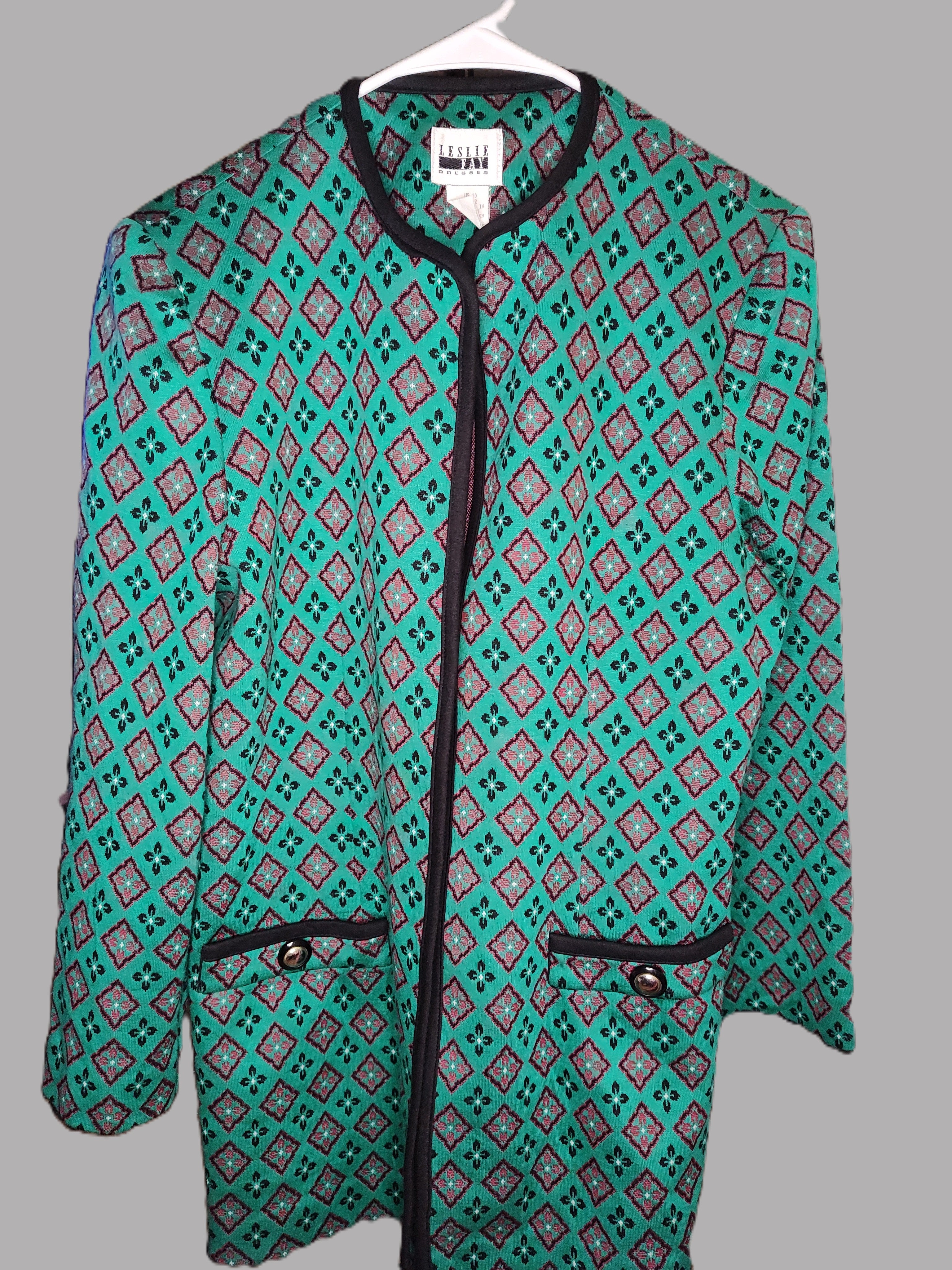 Leslie Fay Green Design Women's Jacket - size 10