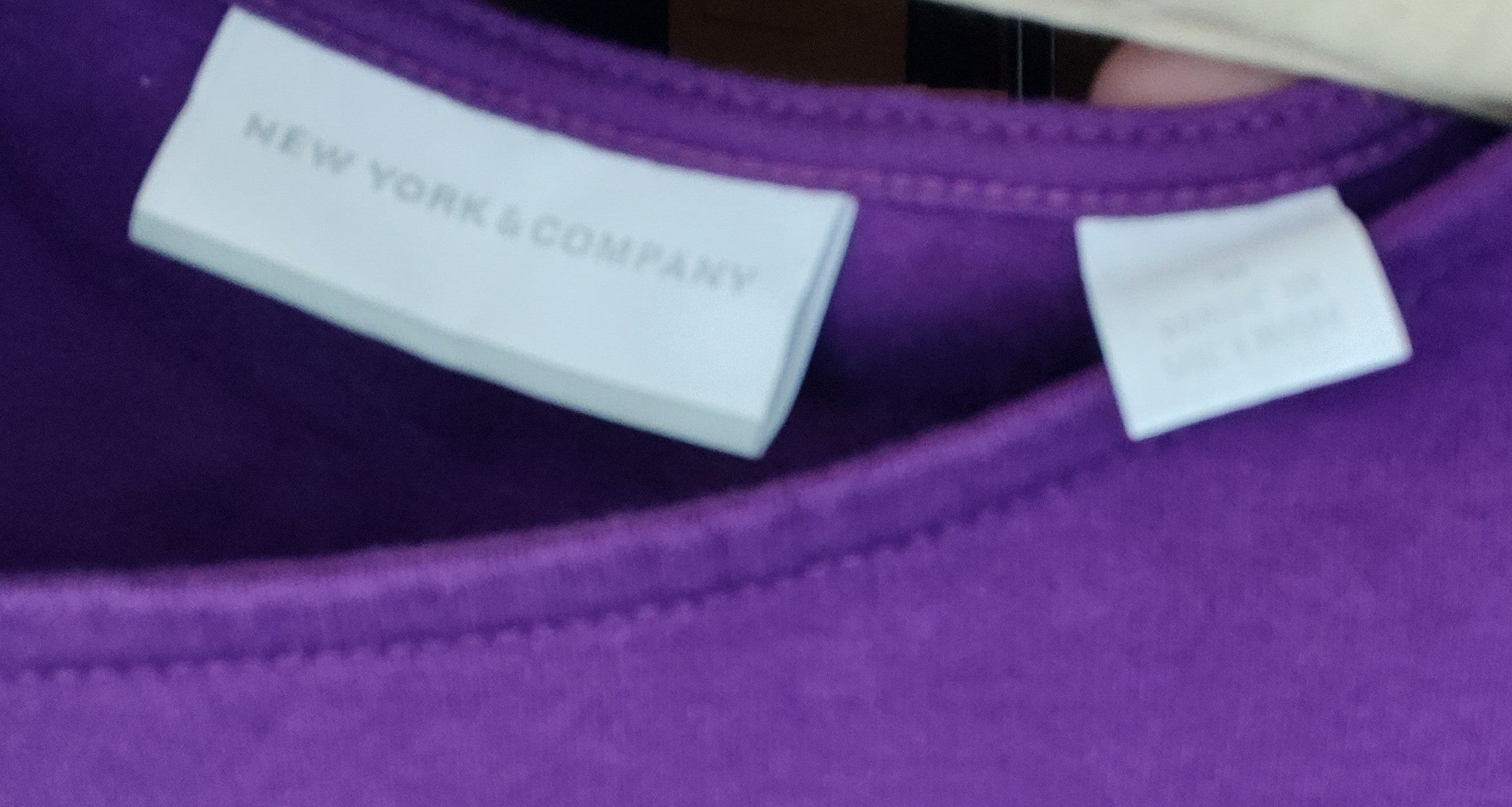 New York & Co. Purple Mini T-shirt Dress - size M