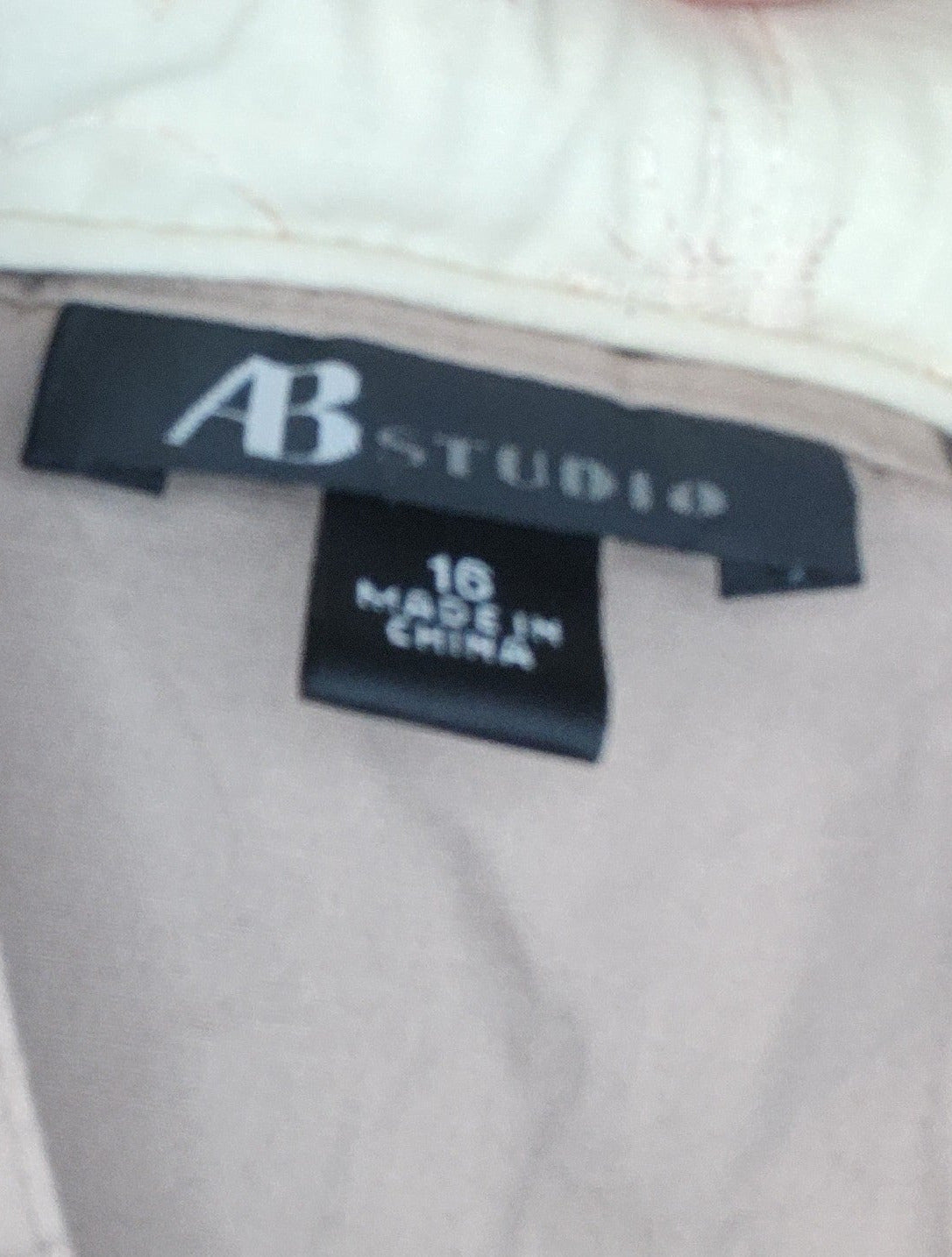 AB Studio Khaki Sleeveless Dress - size 16