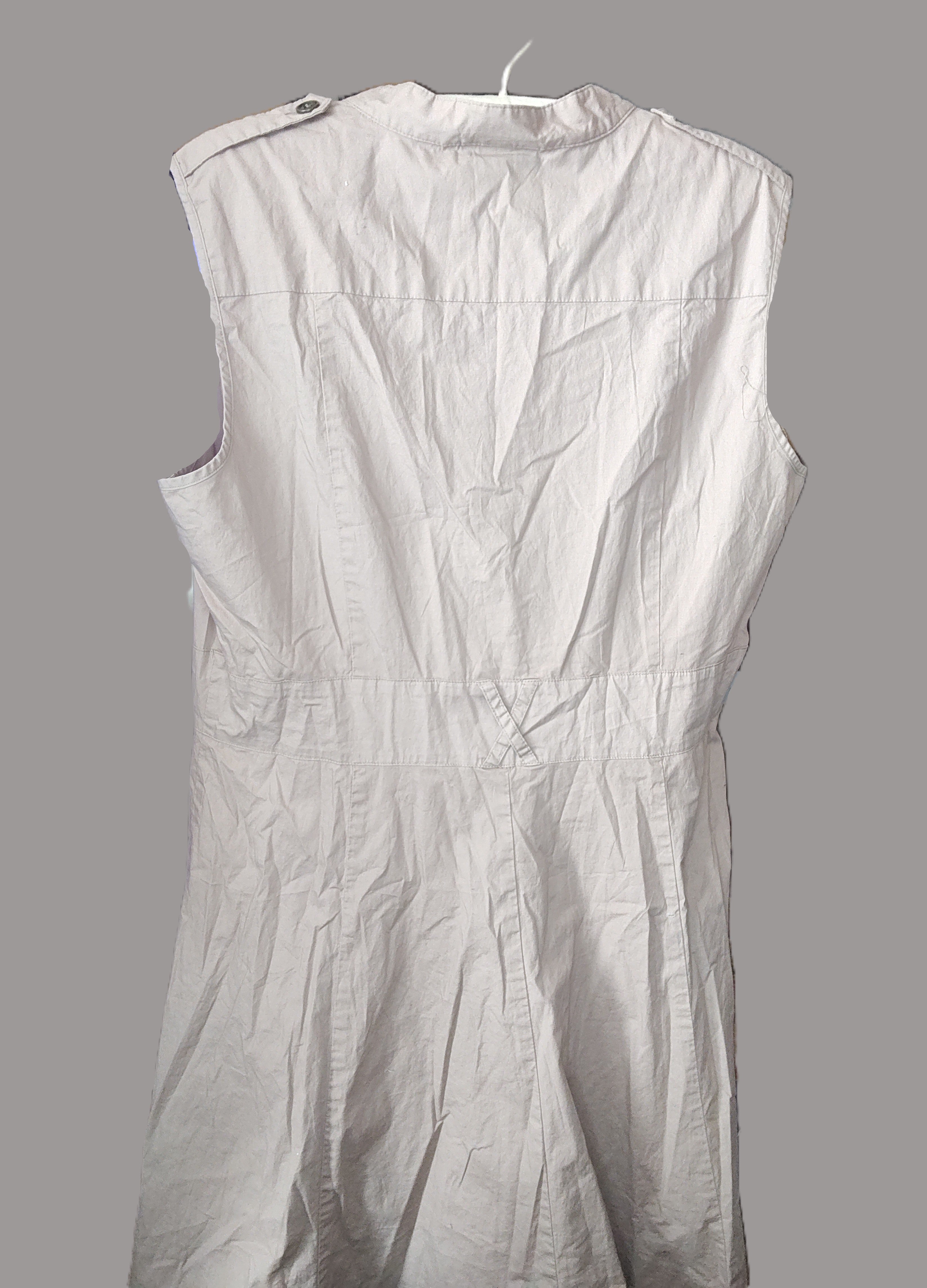 AB Studio Khaki Sleeveless Dress - size 16