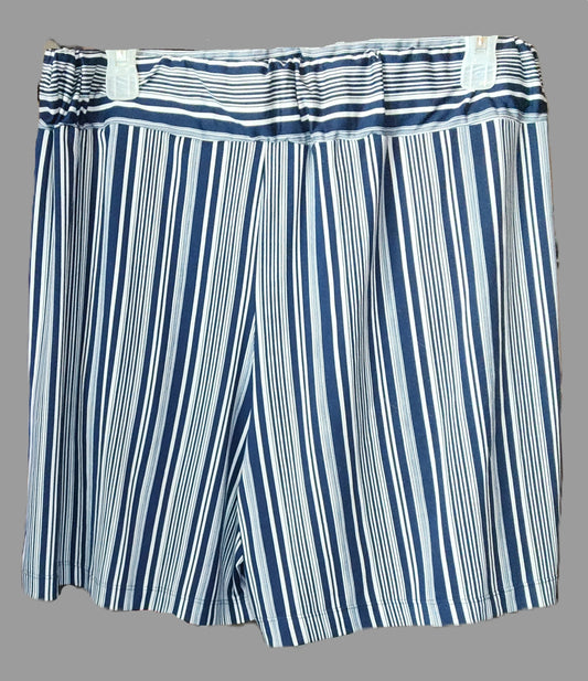Robert Louis Blue Vertical Stripes Shorts - size XL