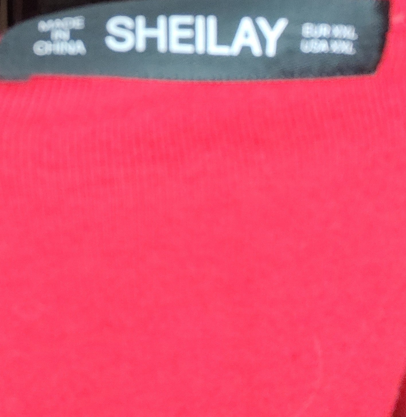 Sheilay Red Blouse with Window Sleeve - size XXL