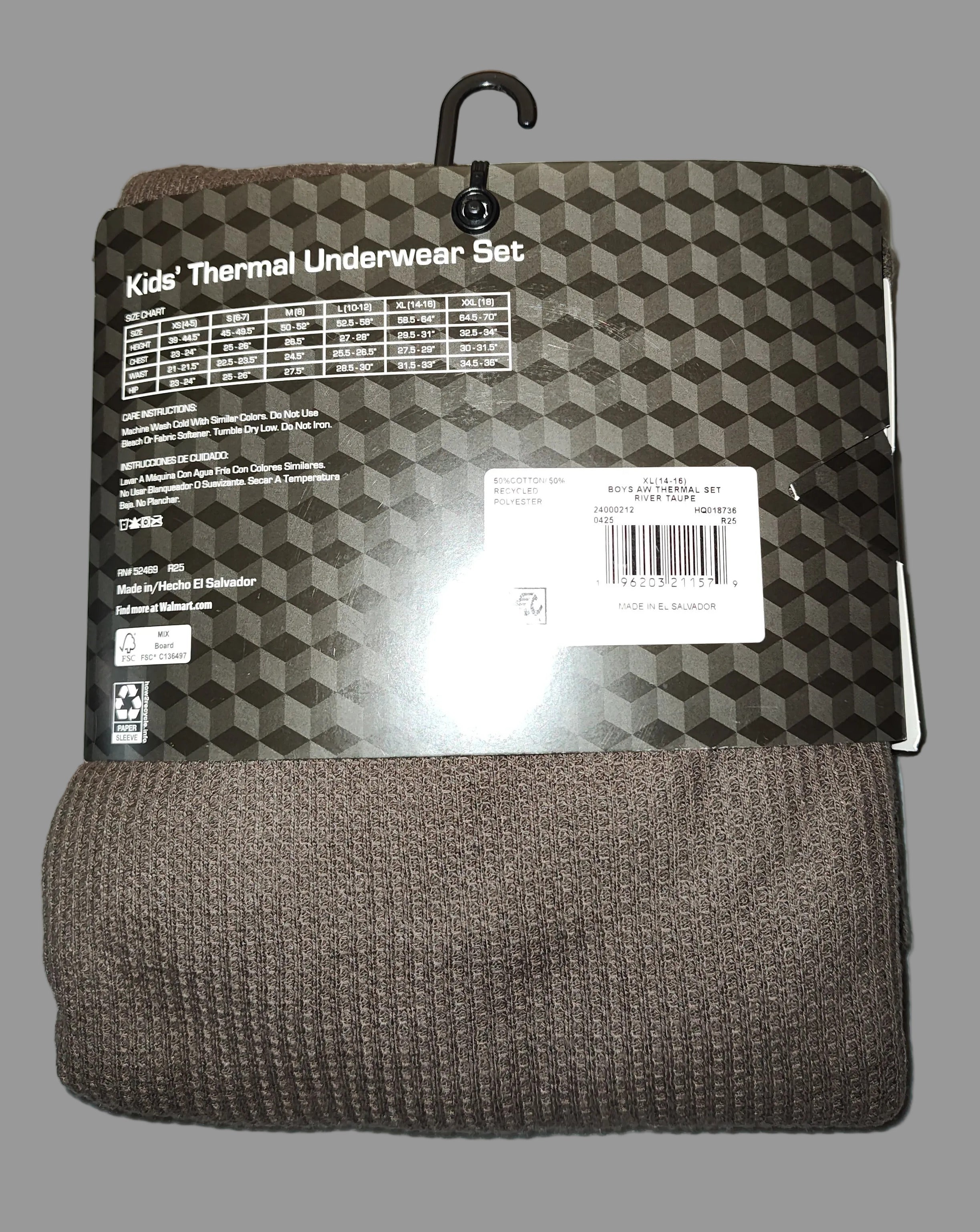 Kid's Thermal Underwear Set by Athletic Works