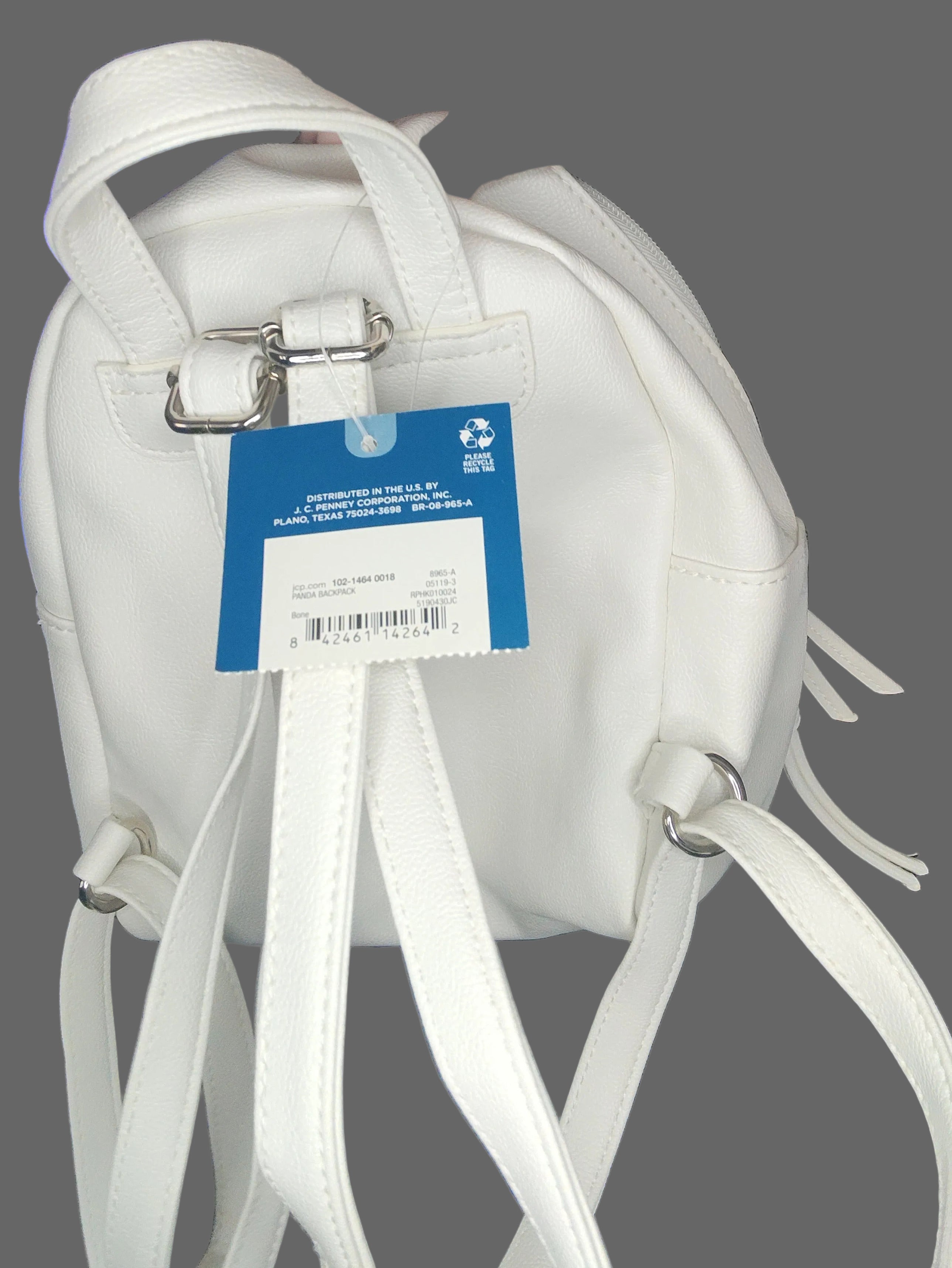 Arizona Jean Co. Small White Panda Backpack