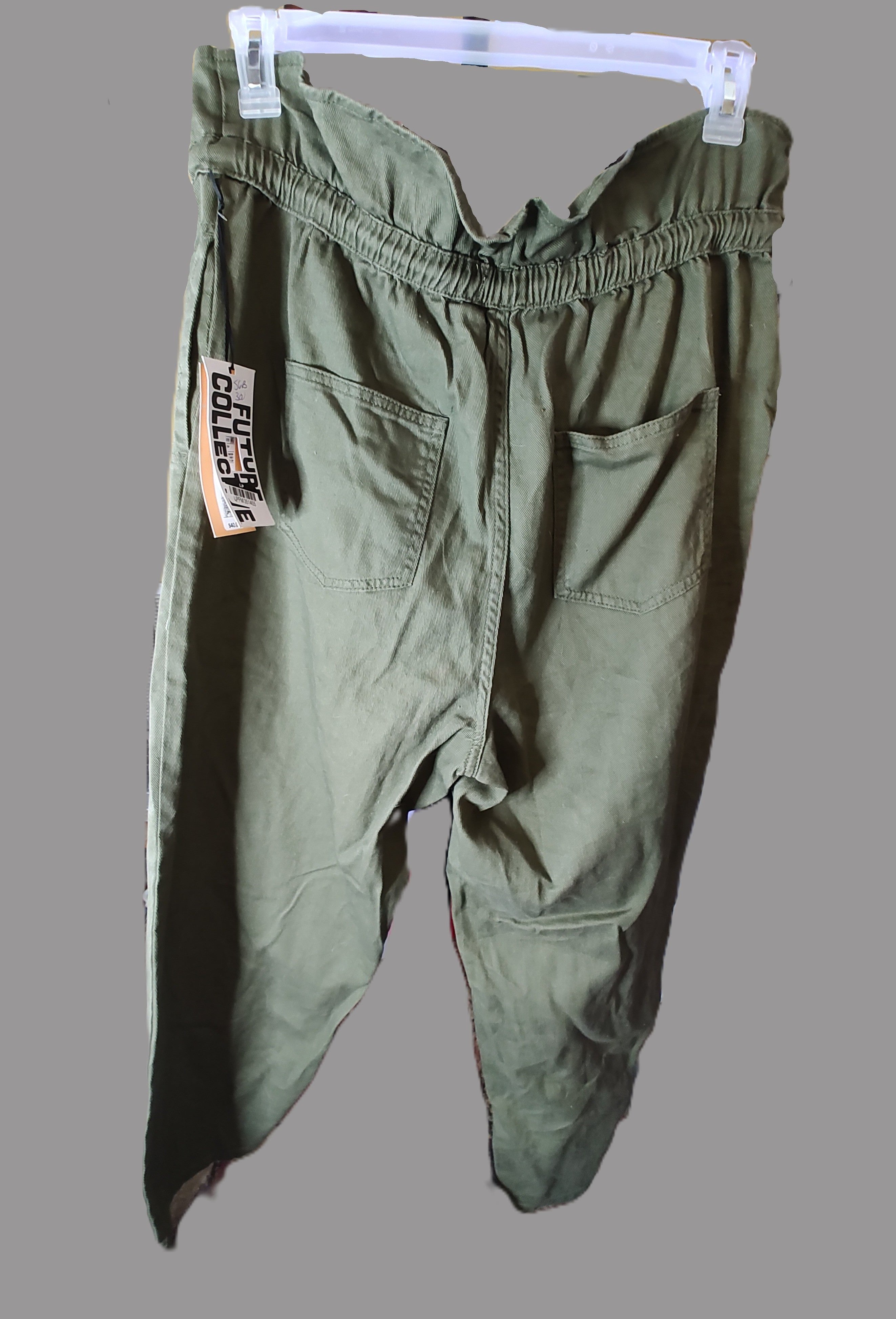Jenny K Lozez Future Collective Wide Leg Olive Pants - size 12