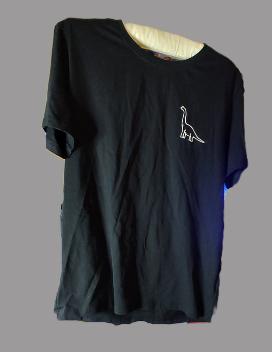 Rosepark Black T-shirt with Dinosaur - size L
