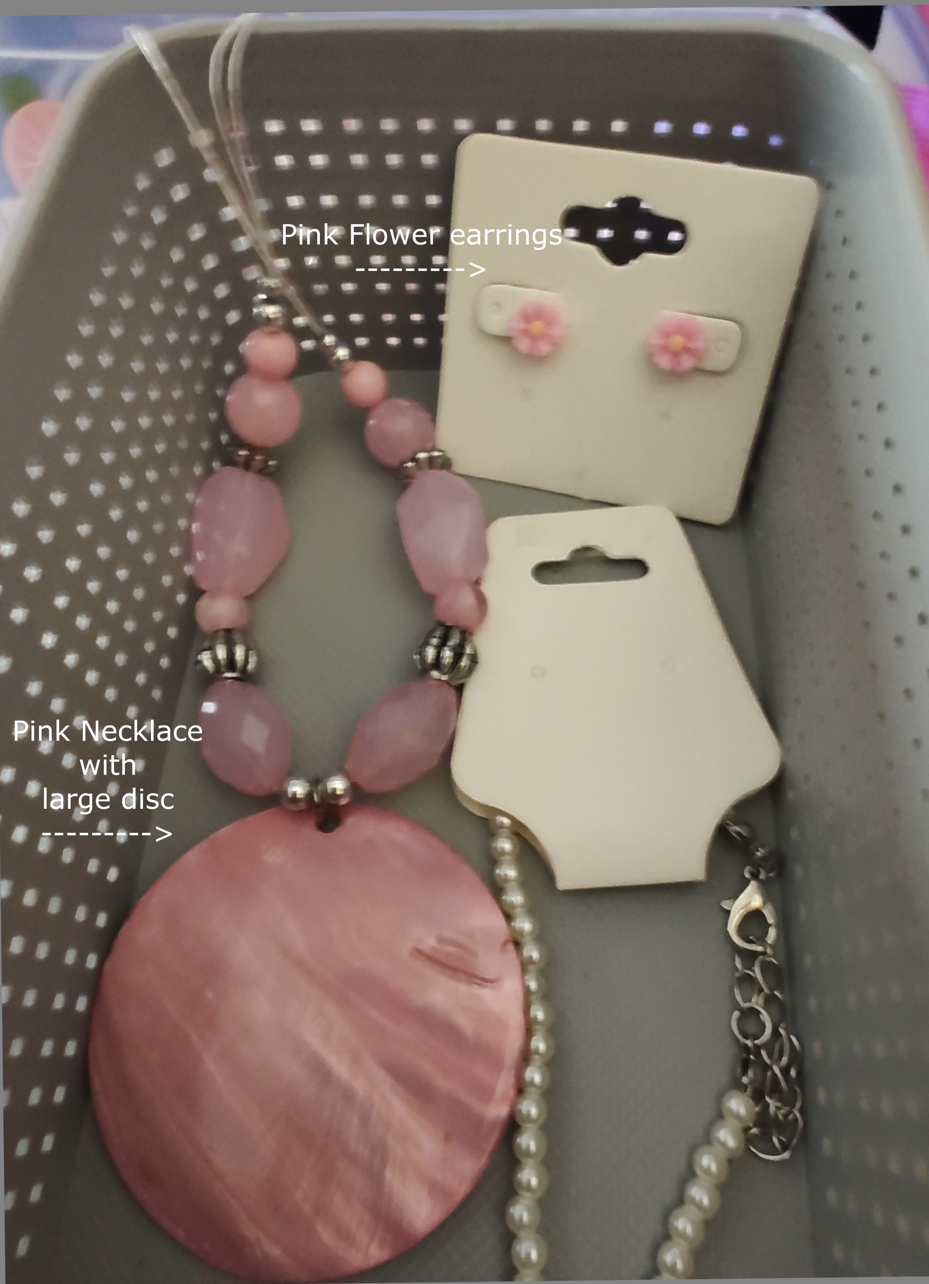 Lot of 4 Pink Jewelry Pieces