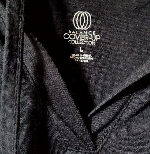 Black Balance Coverup Collection with Hood- size L