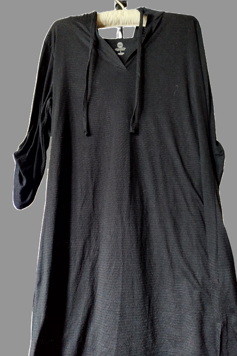 Black Balance Coverup Collection with Hood- size L