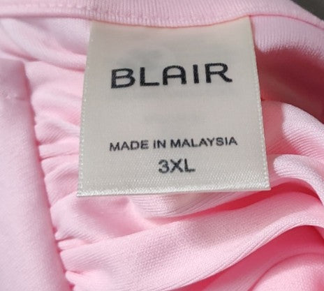 Blair Pink Blouse with Cowl Neck - size 3XL