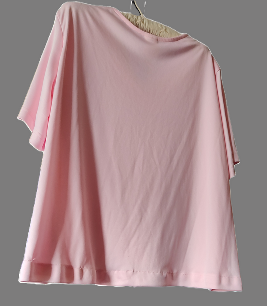 Blair Pink Blouse with Cowl Neck - size 3XL
