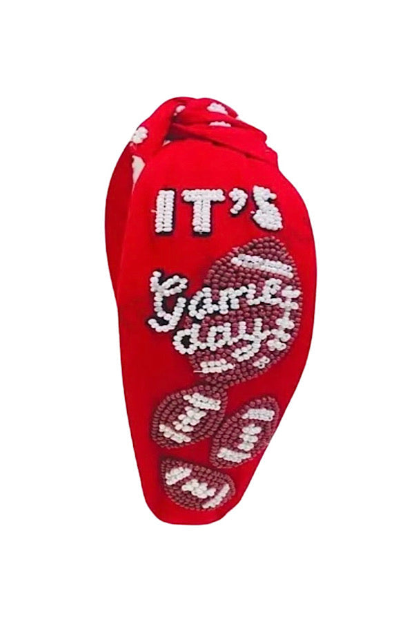 Red & White Game Day Headband