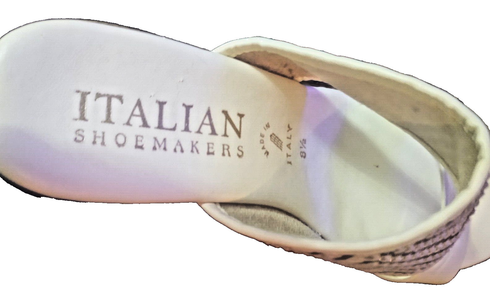 Italian Shoemakers White High Heel Sandals (Size 8.5) - new without tags - Shell Design Boutique