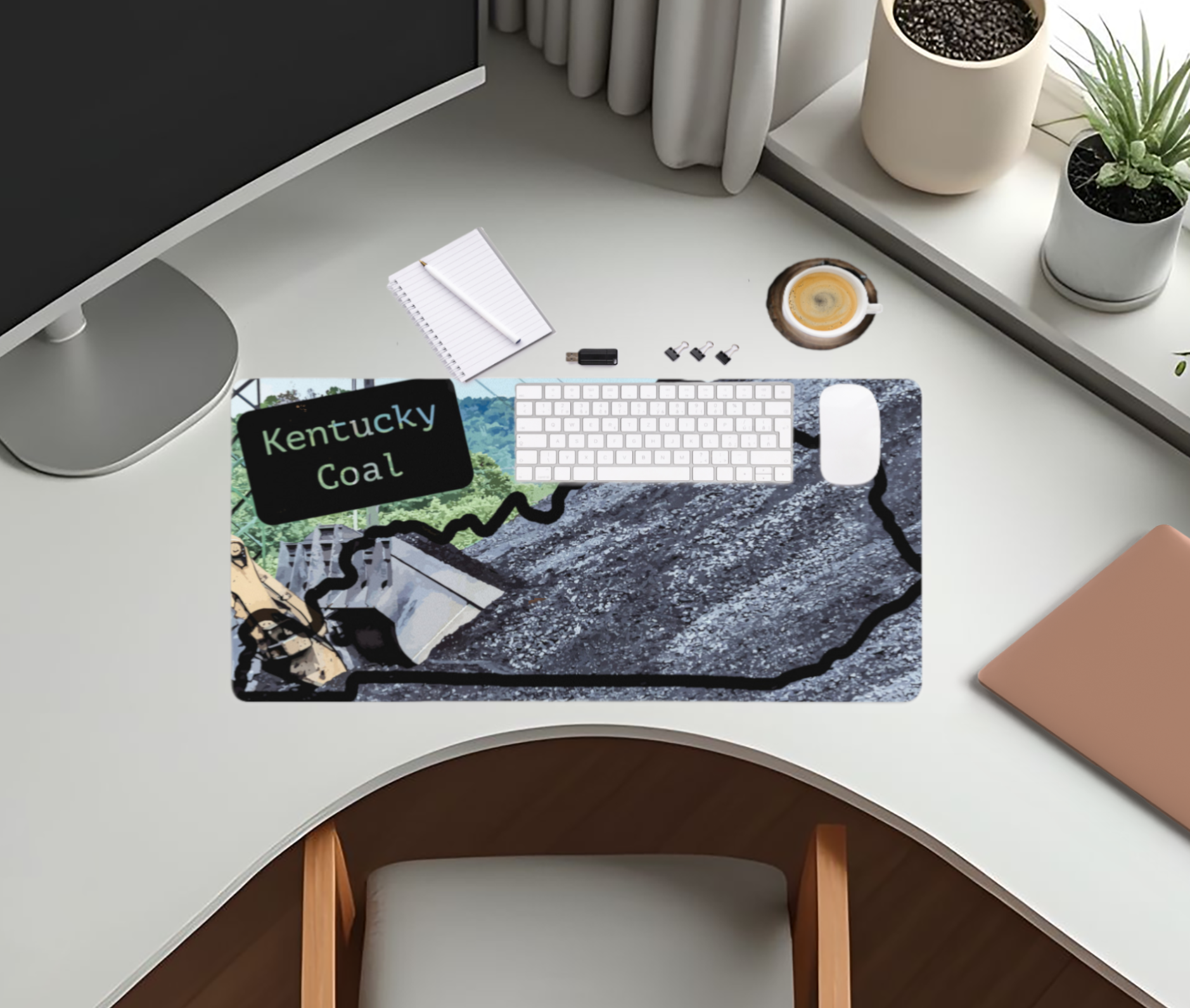 Kentucky Coal Industry Mousepad and Desk Mat - available in 2 sizes