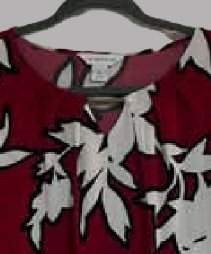 Liz Claiborne Red Floral Blouse - size M