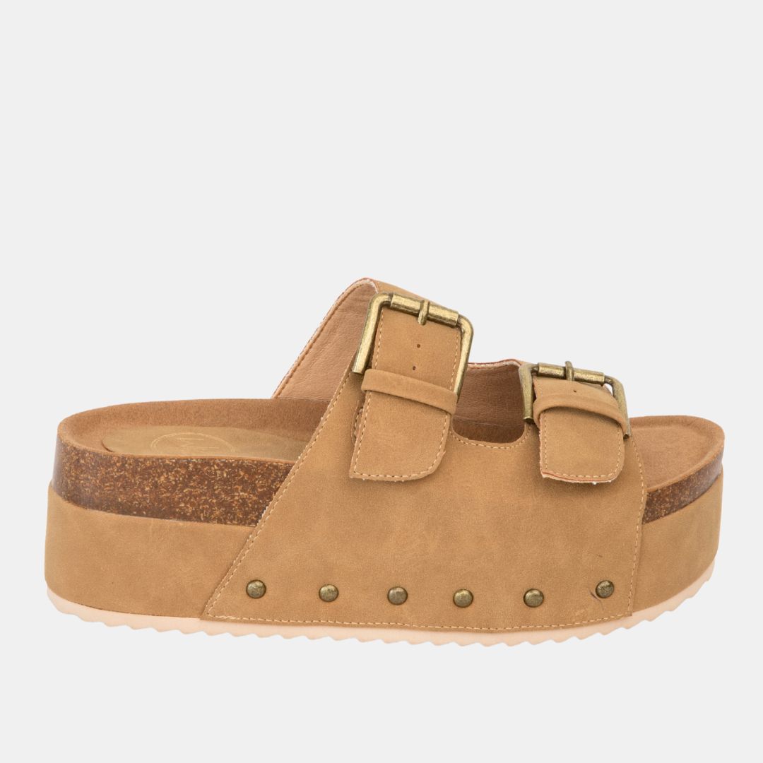 Women's Nina 1 Cork Platform Sandal Slides