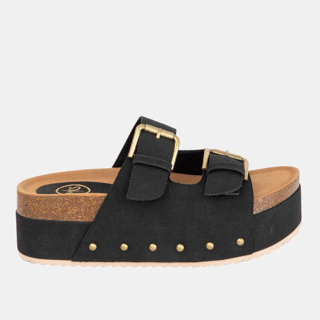 Women's Nina 1 Cork Platform Sandal Slides