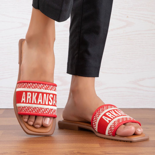 Women's Arkansas Game Day Bobbie Slip On Sandal