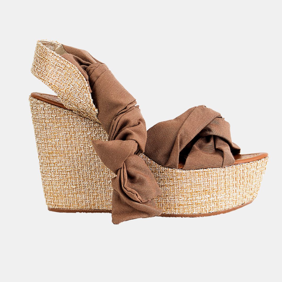 Women's MORA 14 Taupe Wedge Heel Sandals