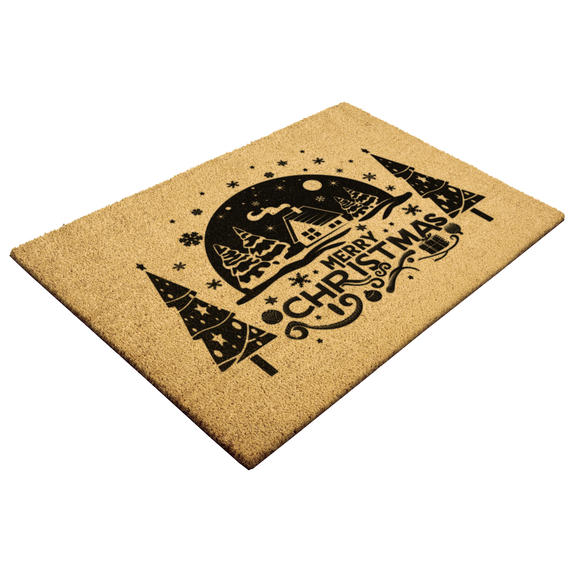 Merry_Christmas_Scene_Bristle_Door_Mat_Outdoor_Mat_Angle_Mockup.png