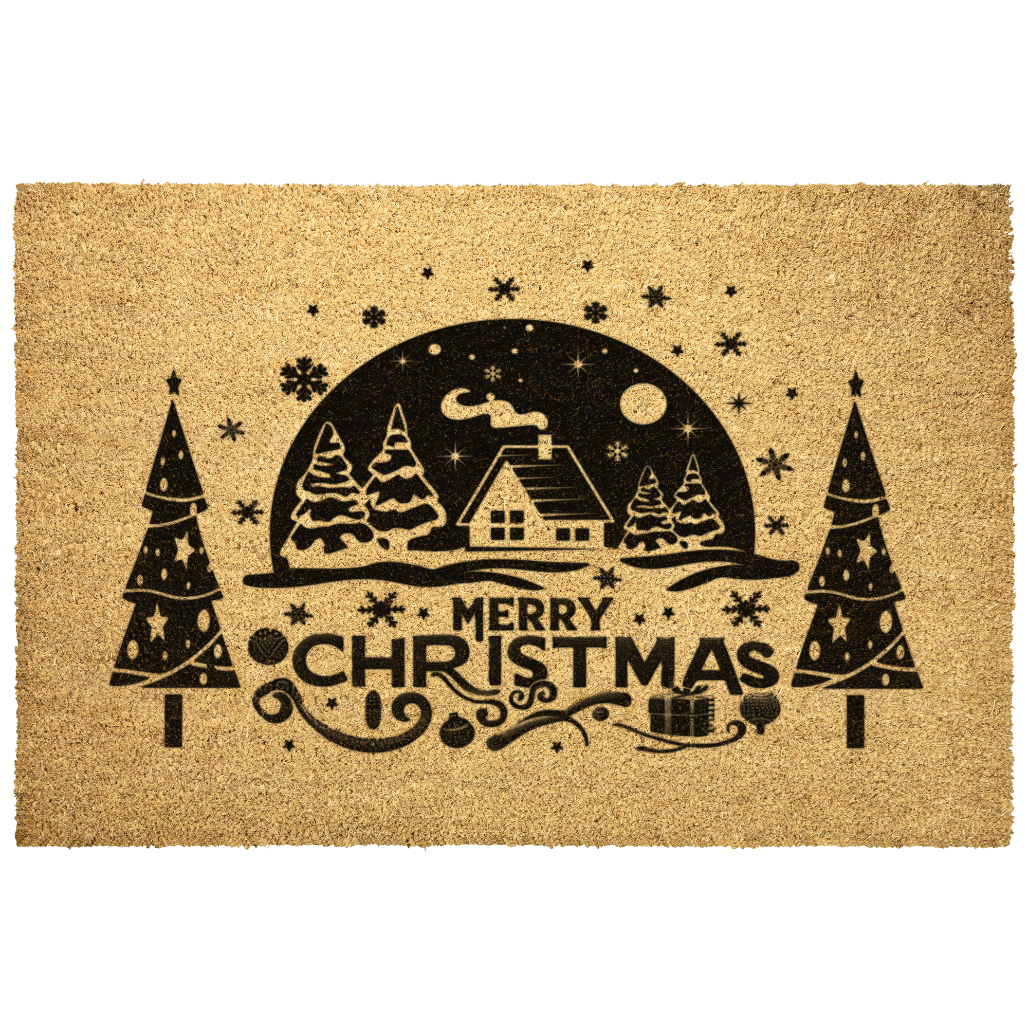 Merry_Christmas_Scene_Bristle_Door_Mat_Outdoor_Mat_Main_Mockup.png