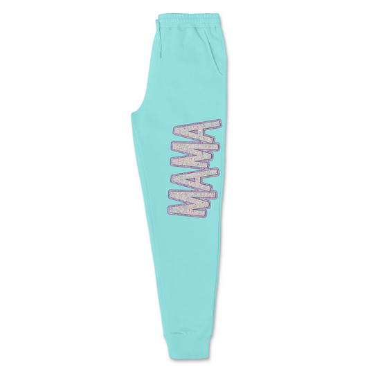 Women's Pastel Sequin Mama Joggers