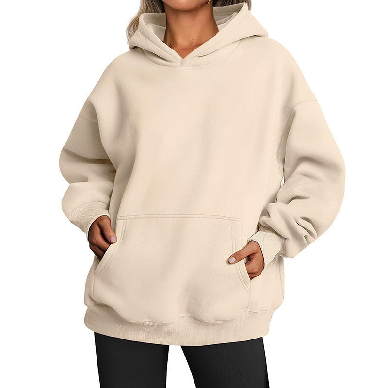 Women's Thick Hooded Sweatshirt in Fall Colors