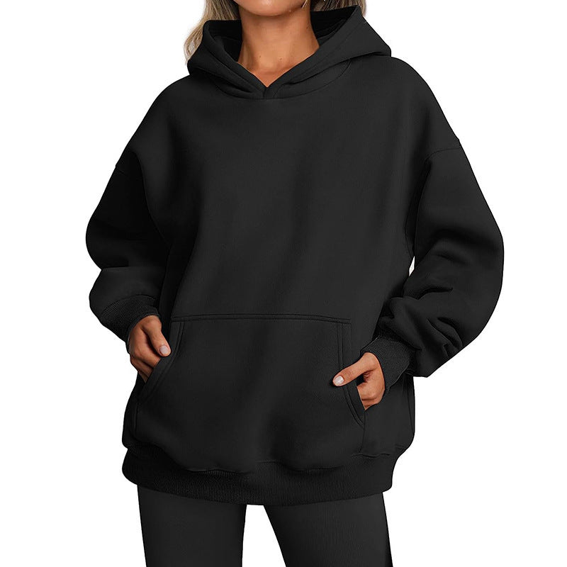 Women's Thick Hooded Sweatshirt in Fall Colors