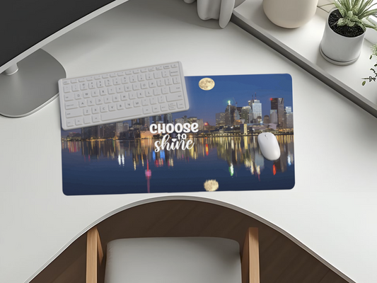 Choose to Shine City by the Water 40" x 20" Mousepad Desk Mat