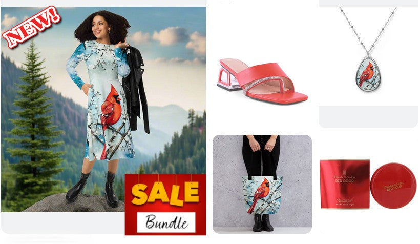 Red Bird Dress Mix & Match Bundle