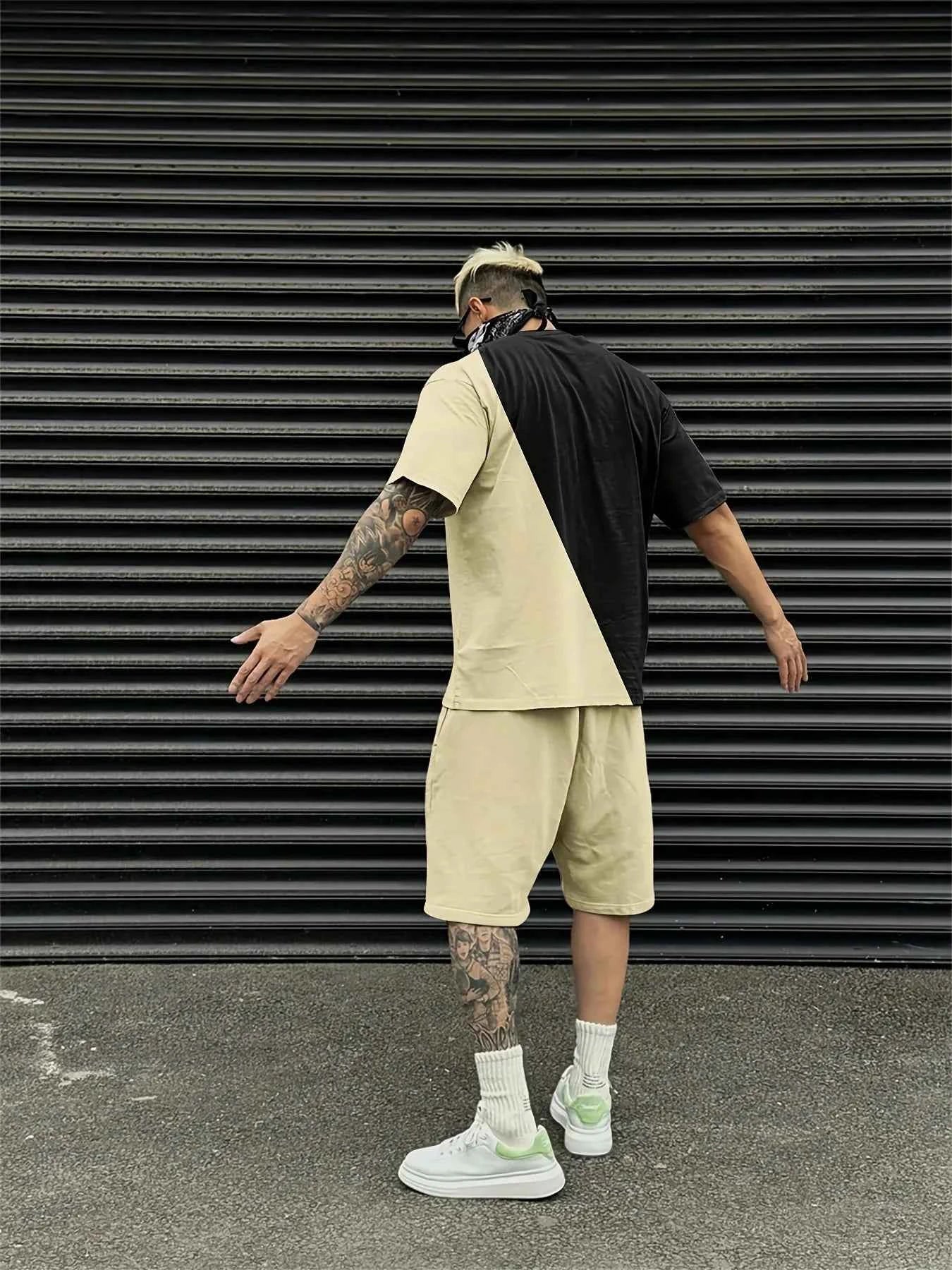 Summer Men's 3D Printed Urban Streetwear 2-Piece Set