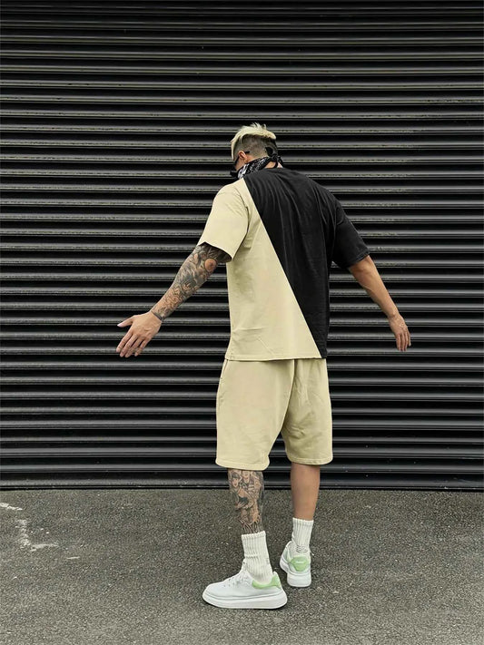 Summer Men's 3D Printed Urban Streetwear 2-Piece Set