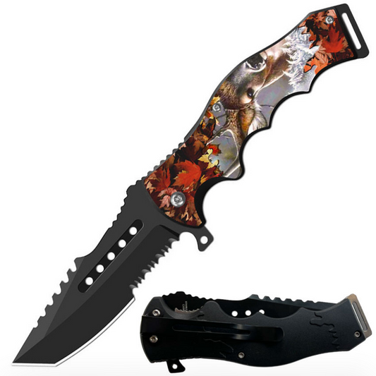 Tracker Huntsman Deer Spring Assisted Folding Pocket Knife