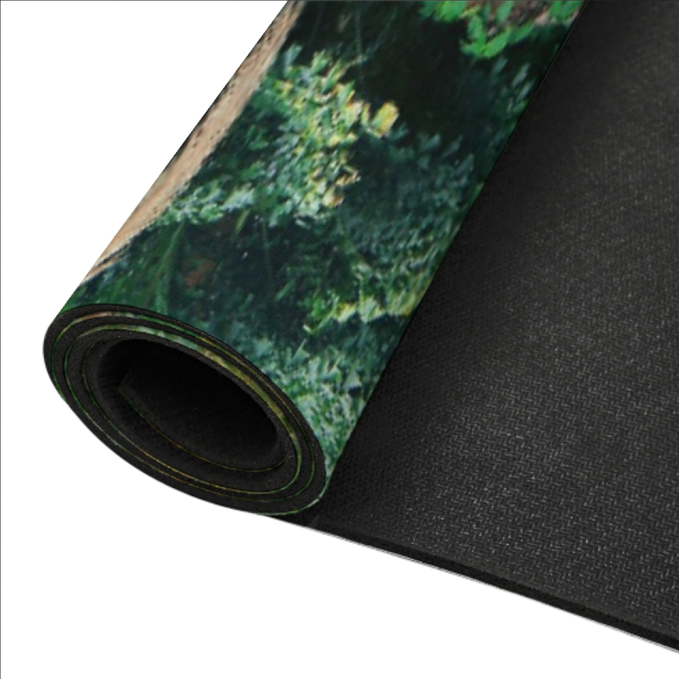 Serene Tropical Garden and Waterfall Design Diatomaceous Earth Bath Mat | Ships from USA