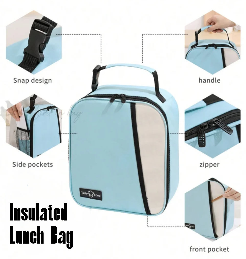 Portable Lunch Bag – Premium Thermal Insulation Bento Purse for Work, School & Camping