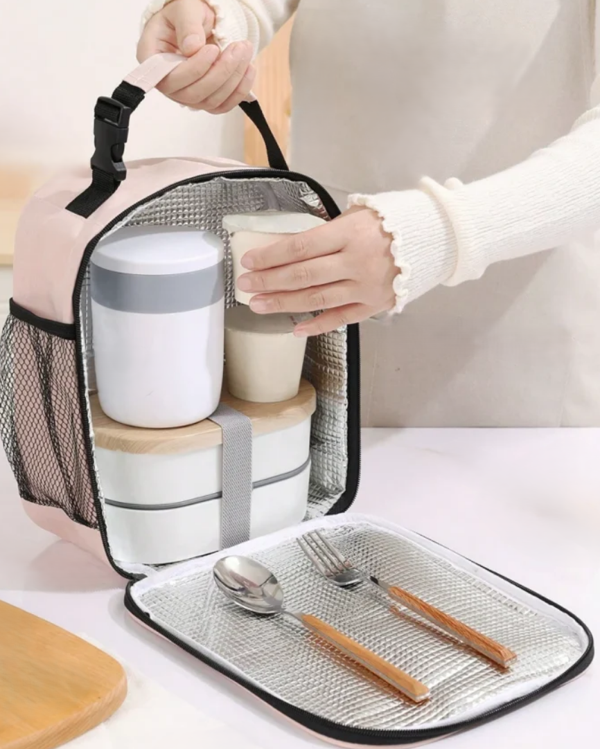 Portable Lunch Bag – Premium Thermal Insulation Bento Purse for Work, School & Camping