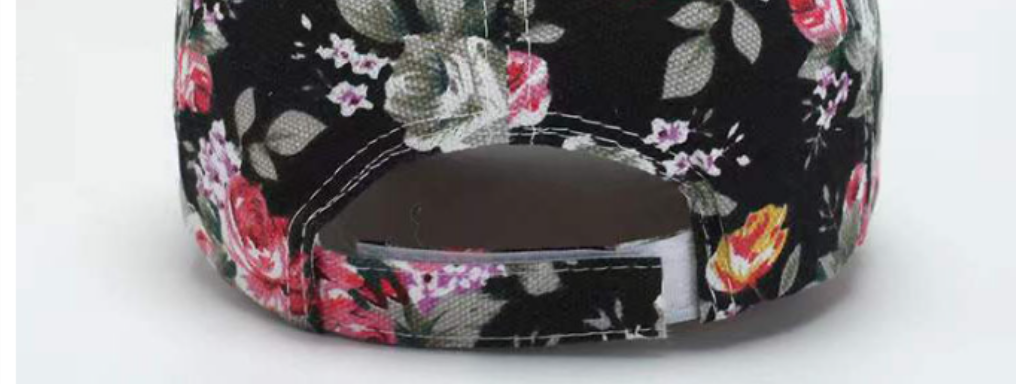 Floral Print Adjustable Baseball Cap