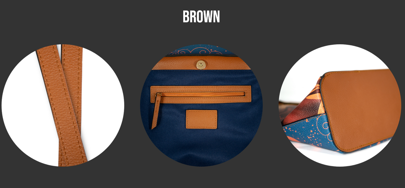 Old Map Design Vegan Leather Tote Bag