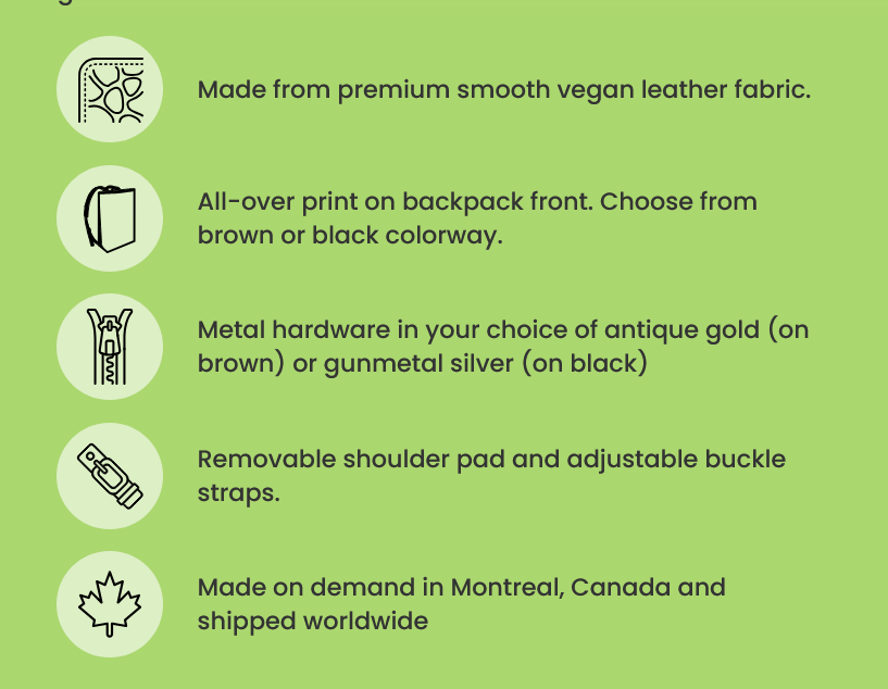 Pink Paisley Pattern Vegan Leather Backpack