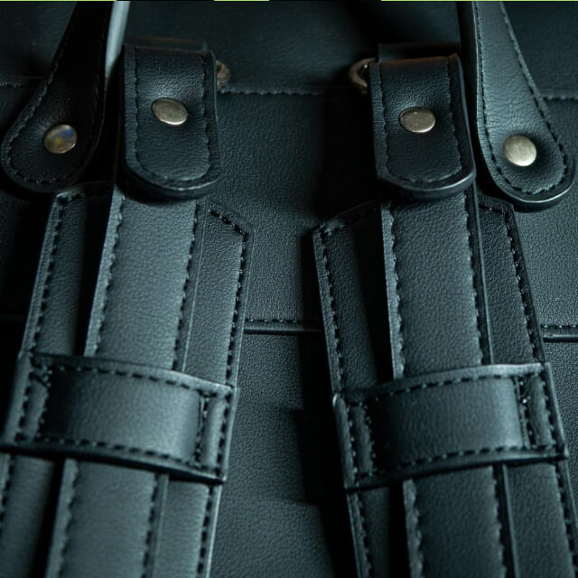 Pink Paisley Pattern Vegan Leather Backpack