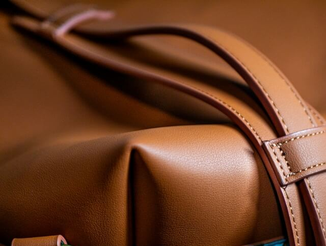 Pink Paisley Pattern Vegan Leather Backpack