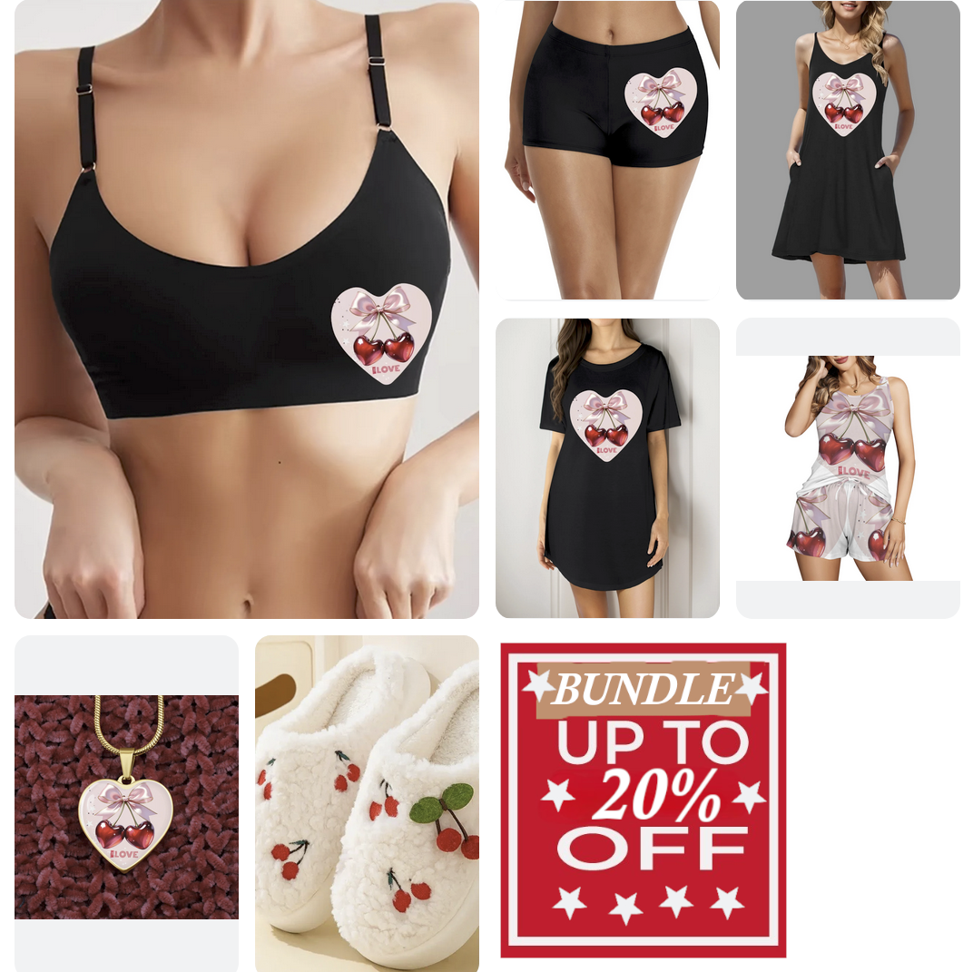 With Love Red Cherries Mix & Match Bundle